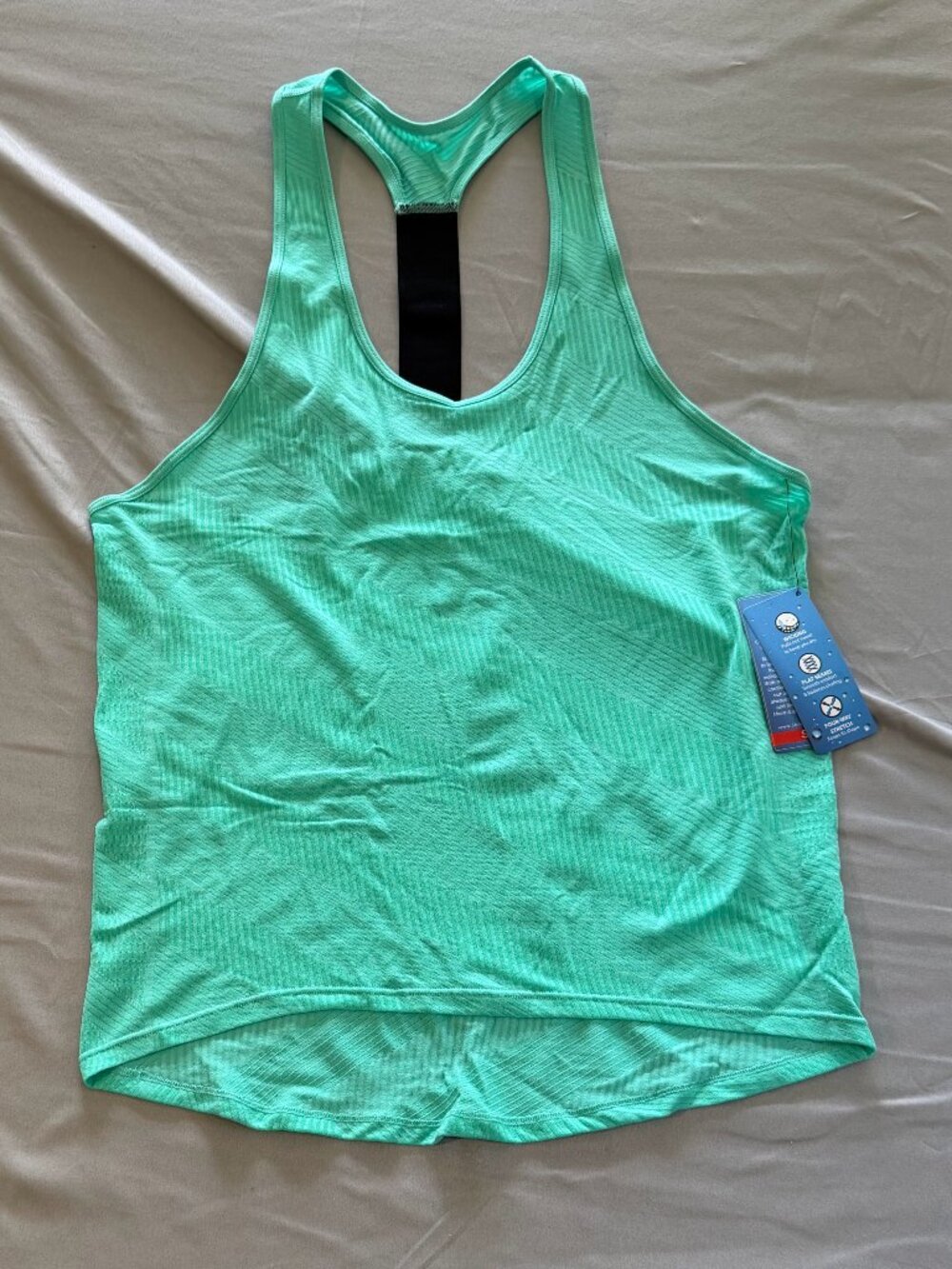 Shoactive Women's Racerback Athletic Flat Seam Tagless Tank Top Mint Green Small